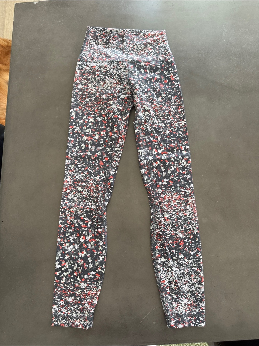 lululemon athletica Align Black Red and White Speckle-Print Leggings